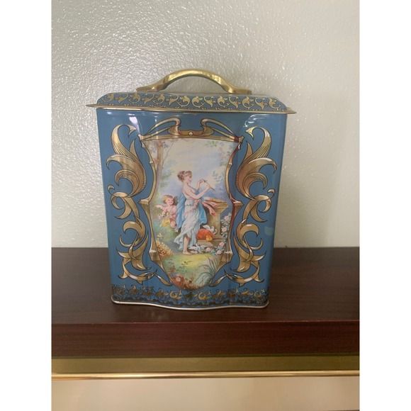 English Angel Biscuit Storage Tin - Picture 10 of 10